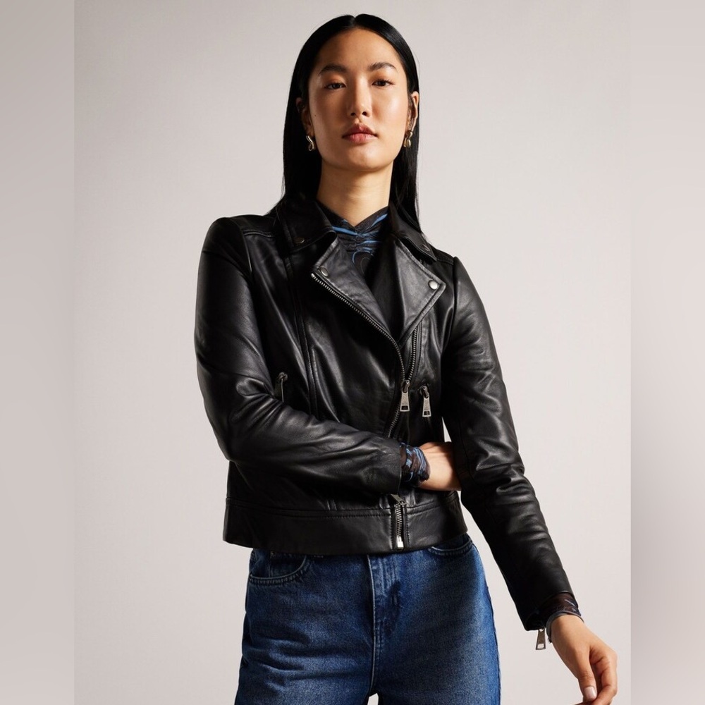 Ted Baker Black Leather Jacket